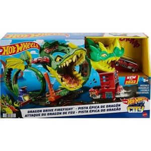 Hot wheels cityDragon drive firefighter play set NWT